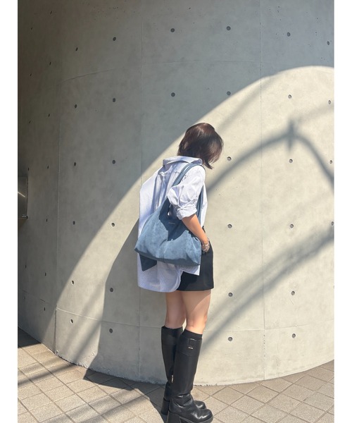 BLUE×PALANG（ブルーパラン）の「SUEDE TOTE BAG（トートバッグ・レディース・ブルー・FREE）」の8枚目の写真