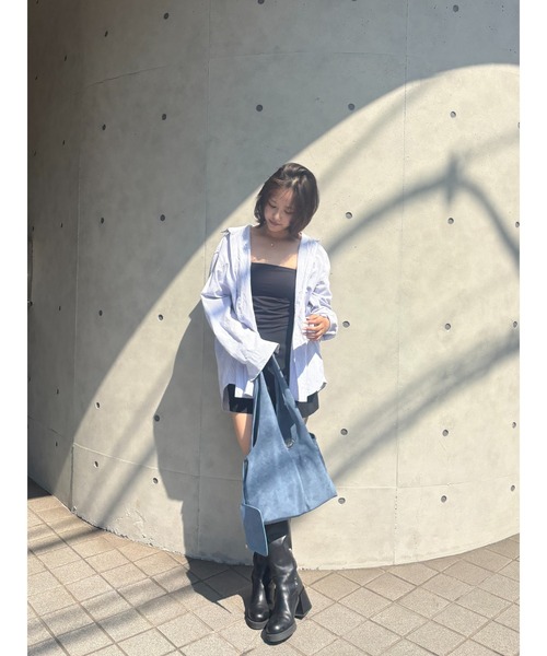 BLUE×PALANG（ブルーパラン）の「SUEDE TOTE BAG（トートバッグ・レディース・ブルー・FREE）」の7枚目の写真