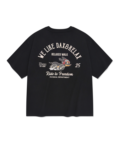PHYPS MOTORCYCLE(フィップスモーターサイクル)の「DAX 125 Short Sleeve Black(Tシャツ/カットソー・レディース・その他・SMALL/MEDIUM/LARGE/X-LARGE)」の3枚目の写真