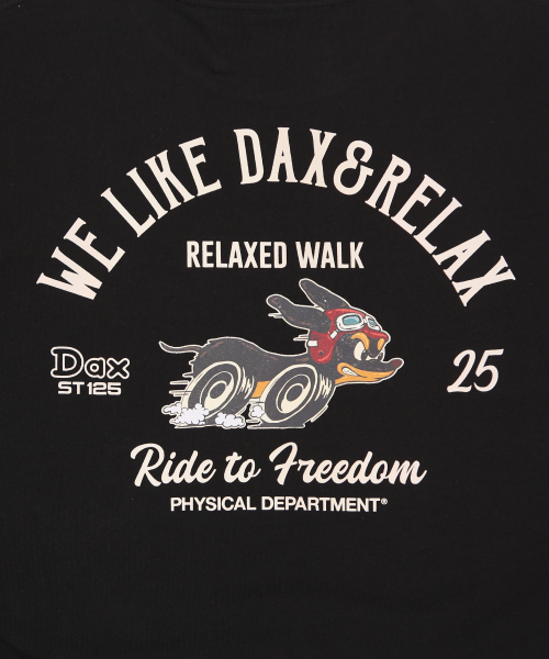 PHYPS MOTORCYCLE(フィップスモーターサイクル)の「DAX 125 Short Sleeve Black(Tシャツ/カットソー・レディース・その他・SMALL/MEDIUM/LARGE/X-LARGE)」の5枚目の写真