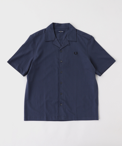 FRED PERRY(フレッドペリー)の「FRED PERRY / フレッドペリー COMPRESS MESH REVERE COLLAR S(シャツ/ブラウス・メンズ・ブラック/アイボリー/カーキ/ネイビー・MEDIUM/LARGE)」の4枚目の写真
