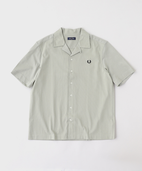 FRED PERRY(フレッドペリー)の「FRED PERRY / フレッドペリー COMPRESS MESH REVERE COLLAR S(シャツ/ブラウス・メンズ・ブラック/アイボリー/カーキ/ネイビー・MEDIUM/LARGE)」の3枚目の写真