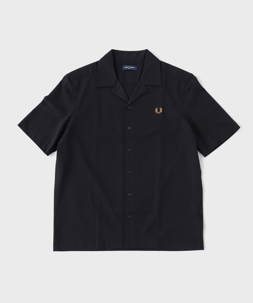 FRED PERRY(フレッドペリー)の「FRED PERRY / フレッドペリー COMPRESS MESH REVERE COLLAR S(シャツ/ブラウス・メンズ・ブラック/アイボリー/カーキ/ネイビー・MEDIUM/LARGE)」の2枚目の写真