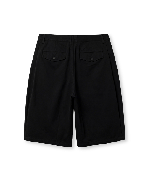 CONNECT KINLOCH（コネクトキンロック）の「ボリュームプリーツバミューダパンツ[ブラック]（その他パンツ・メンズ・ブラック・SMALL/MEDIUM/LARGE）」の3枚目の写真