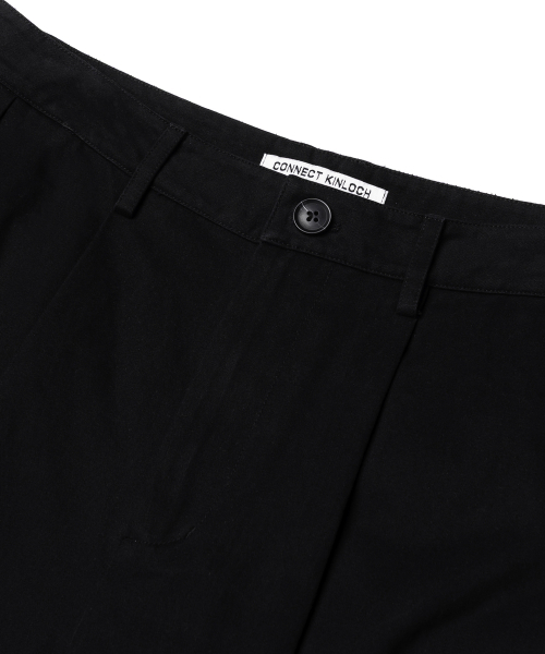 CONNECT KINLOCH（コネクトキンロック）の「ボリュームプリーツバミューダパンツ[ブラック]（その他パンツ・メンズ・ブラック・SMALL/MEDIUM/LARGE）」の4枚目の写真