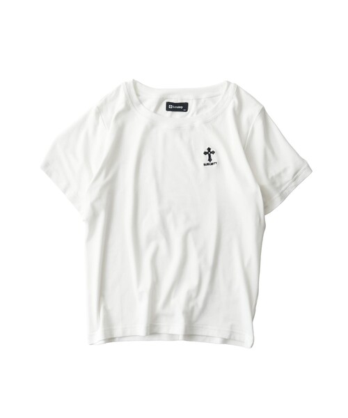 Subciety（サブサエティ）の「Baby tee（Tシャツ/カットソー・レディース・ブラック/ホワイト・MEDIUM/SMALL）」の11枚目の写真