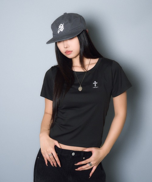 Subciety（サブサエティ）の「Baby tee（Tシャツ/カットソー・レディース・ブラック/ホワイト・MEDIUM/SMALL）」の8枚目の写真