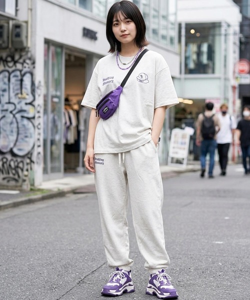 #MEMORY（メモリー）の「【MEMORY】フェイスバブ スウェットTシャツ / Facebub Sweatshirt T-shirt / セットアップ対応（Tシャツ/カットソー・メンズ・ブラック/ネイビー/ホワイト/ブラウン・M/L/XL）」の11枚目の写真