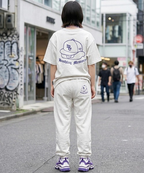 #MEMORY（メモリー）の「【MEMORY】フェイスバブ スウェットTシャツ / Facebub Sweatshirt T-shirt / セットアップ対応（Tシャツ/カットソー・メンズ・ブラック/ネイビー/ホワイト/ブラウン・M/L/XL）」の12枚目の写真