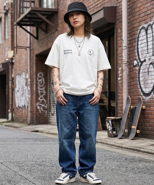 #MEMORY（メモリー）の「【MEMORY】フェイスバブ スウェットTシャツ / Facebub Sweatshirt T-shirt / セットアップ対応（Tシャツ/カットソー・メンズ・ブラック/ネイビー/ホワイト/ブラウン・M/L/XL）」の13枚目の写真