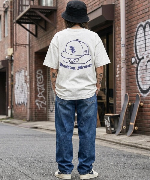 #MEMORY（メモリー）の「【MEMORY】フェイスバブ スウェットTシャツ / Facebub Sweatshirt T-shirt / セットアップ対応（Tシャツ/カットソー・メンズ・ブラック/ネイビー/ホワイト/ブラウン・M/L/XL）」の14枚目の写真