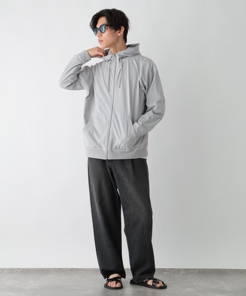 GLOBAL WORK(グローバルワーク)の「UVカットメッシュジップパーカー/678446(パーカー・メンズ・グレー/ブラック・SMALL/MEDIUM/LARGE/X-LARGE)」の12枚目の写真