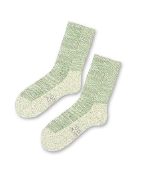 ROTOTO(ロトト)の「UNION TOKYO UNION x ROTOTO KENTE SOCK(ソックス/靴下・メンズ・ベージュ系その他/セージグリーン・X-LARGE/MEDIUM/LARGE)」の2枚目の写真