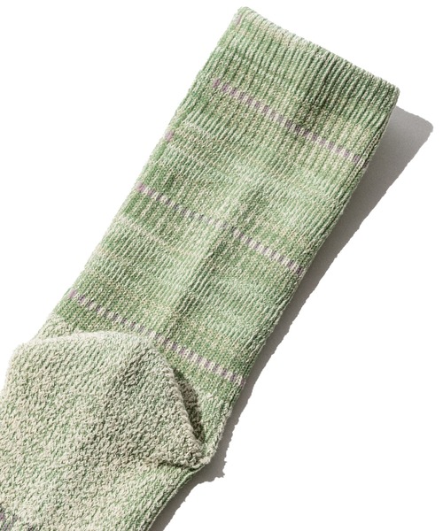 ROTOTO(ロトト)の「UNION TOKYO UNION x ROTOTO KENTE SOCK(ソックス/靴下・メンズ・ベージュ系その他/セージグリーン・X-LARGE/MEDIUM/LARGE)」の5枚目の写真