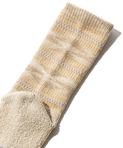 ROTOTO(ロトト)の「UNION TOKYO UNION x ROTOTO KENTE SOCK(ソックス/靴下・メンズ・ベージュ系その他/セージグリーン・X-LARGE/MEDIUM/LARGE)」の7枚目の写真