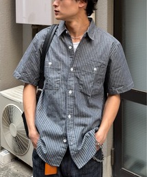 【インフルエンサー みずきちセレクト】ヒッコリーワークシャツ