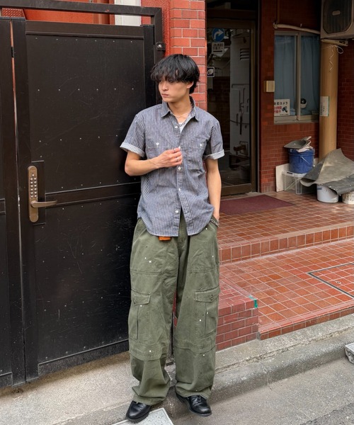 ZOZOMARKET by みずきち(ゾゾマーケットバイミズキチ)の「【インフルエンサー みずきちセレクト】ヒッコリーワークシャツ(シャツ/ブラウス・メンズ・ネイビー系3/サックスブルー系2・M/L)」の11枚目の写真