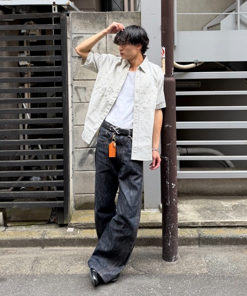 ZOZOMARKET by みずきち(ゾゾマーケットバイミズキチ)の「【インフルエンサー みずきちセレクト】ヒッコリーワークシャツ(シャツ/ブラウス・メンズ・ネイビー系3/サックスブルー系2・M/L)」の19枚目の写真