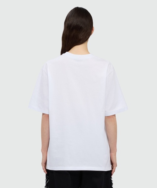 MSGM(エムエスジーエム)の「ストライプトロンプルイユ Tシャツ(Tシャツ/カットソー・レディース・ホワイト・S)」の3枚目の写真