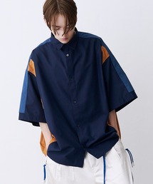 SeeSew（シーソー）の「【UNISEX】FAKE BLOCKING H/S SHIRTS/フェイクブロッキングショートスリーブシャツ（シャツ/ブラウス）」