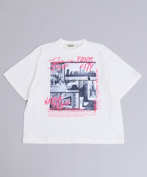 PAIRMANON STREET（ペアマノンストリート）の「【90-160cm】【綿100%】ロゴ フォト 半袖Tシャツ【PAIRMANON STREET】（Tシャツ/カットソー・キッズ・ライトイエロー/ブラック系その他/ホワイト系その他2/ホワイト/オレンジ/ライトブルー/ブラック系その他2/ブラック/ホワイト系その他・90/160/150/140/130/120/110/100）」の14枚目の写真