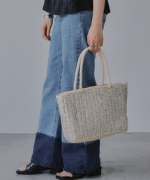 トートバッグ かごバッグ」に該当するシルバー/銀色系のレディース
