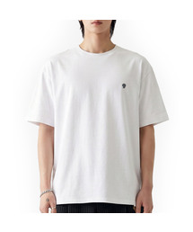 HALFNINE（ハーフナイン）の「シグネチャーシンボル刺繍半袖Tシャツ I05JRD_HBX11332（Tシャツ/カットソー）」