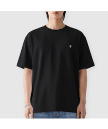 HALFNINE（ハーフナイン）の「シグネチャーシンボル刺繍半袖Tシャツ I05JRD_HBX11332（Tシャツ/カットソー）」
