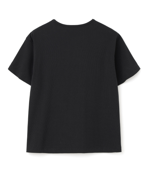 Millo Archive（ミロ アーカイブ）の「テクスチャークロップUネックTシャツ[ブラック]（Tシャツ/カットソー・メンズ・その他・MEDIUM/LARGE/X-LARGE）」の6枚目の写真