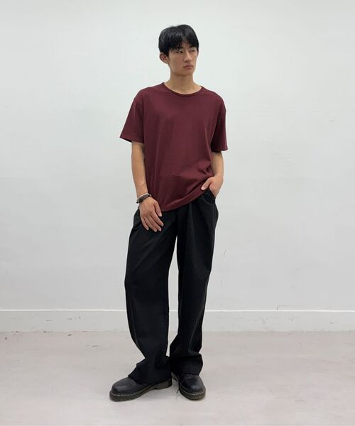 Millo Archive（ミロ アーカイブ）の「テクスチャークロップUネックTシャツ[ブラック]（Tシャツ/カットソー・メンズ・その他・MEDIUM/LARGE/X-LARGE）」の8枚目の写真