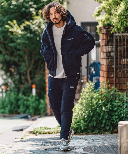 felkod(フィルコッド)の「mp15143- Barcode Embroidery Solid Boa Puckering Easy Pants ボアイージースピンドルパンツ(F26A160)(その他パンツ・メンズ・ブラック/ネイビー・S/M/L)」の7枚目の写真