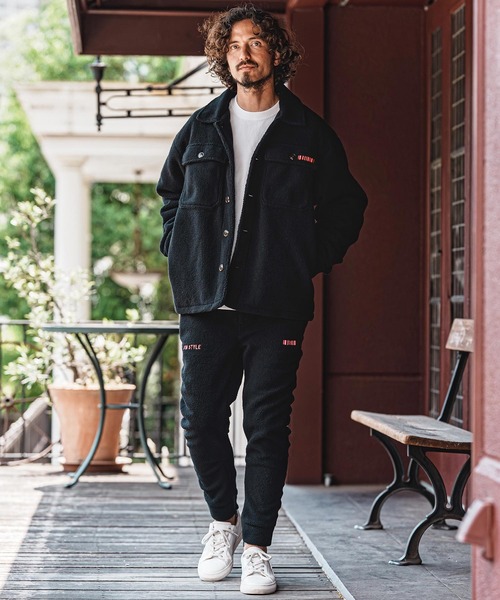 felkod(フィルコッド)の「mp15143- Barcode Embroidery Solid Boa Puckering Easy Pants ボアイージースピンドルパンツ(F26A160)(その他パンツ・メンズ・ブラック/ネイビー・S/M/L)」の14枚目の写真