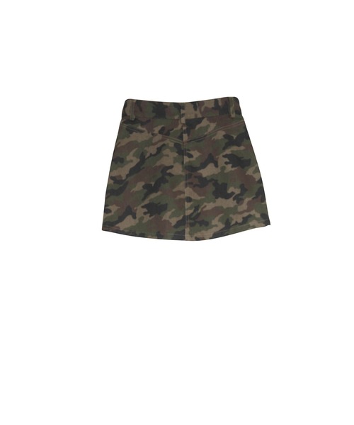 Nora Lily elle(ノラリリーエル)の「camouflage micro mini skirt(スカート・レディース・カーキ/グレー・FREE)」の6枚目の写真