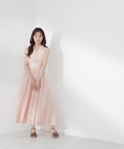 PROPORTION BODY DRESSING(プロポーションボディドレッシング)の「ウエストマークシャツワンピース / 1216240701(ワンピース・レディース・ピンク/ネイビー・SMALL/P/S/MEDIUM)」の4枚目の写真