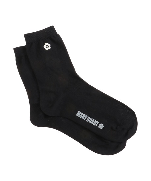 MARY QUANT(マリークワント)の「ワンポイントデイジー ソックス(ソックス/靴下・レディース・ピンク/ミント/ブラック/ライトブルー・FREE)」の5枚目の写真