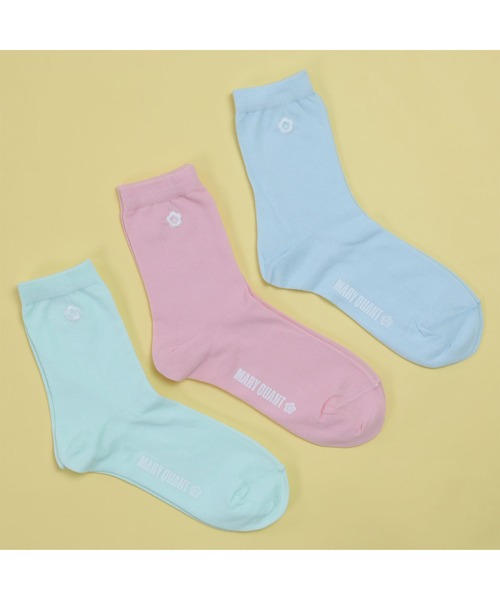 MARY QUANT(マリークワント)の「ワンポイントデイジー ソックス(ソックス/靴下・レディース・ピンク/ミント/ブラック/ライトブルー・FREE)」の9枚目の写真