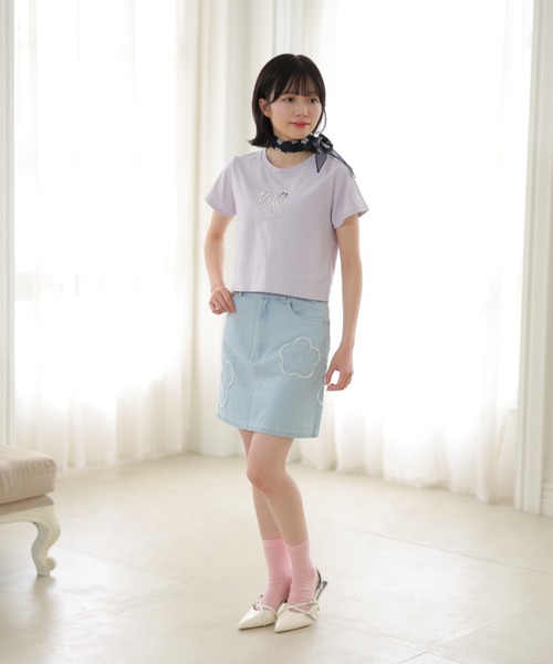 MARY QUANT(マリークワント)の「ワンポイントデイジー ソックス(ソックス/靴下・レディース・ピンク/ミント/ブラック/ライトブルー・FREE)」の7枚目の写真