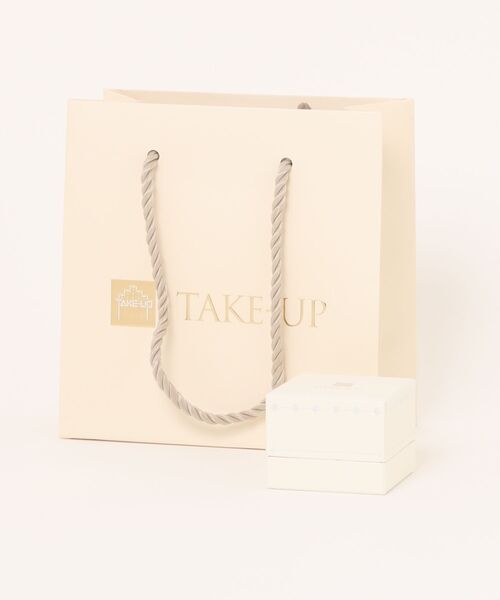 TAKE-UP（テイクアップ）の「K10　ヒネリライン　ダイヤモンドピアス( YG)（ピアス（両耳用）・レディース・イエローゴールド・FREE）」の4枚目の写真