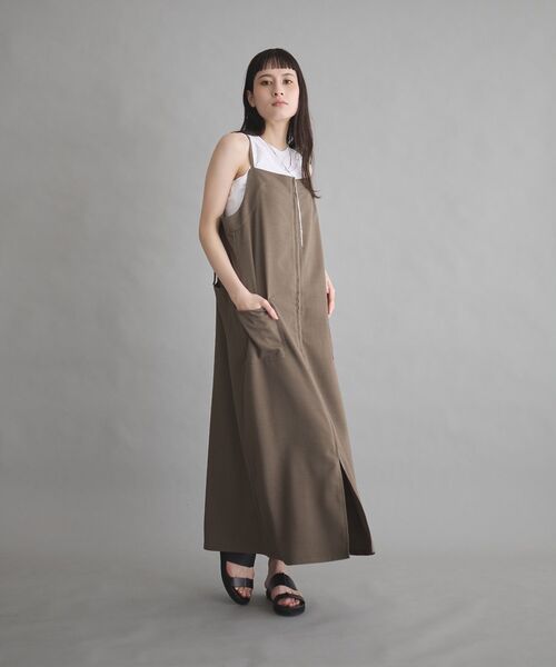 GARAGE OF GOOD CLOTHING（ガレージオブグッドクロージング）の「ZIP開きジャンパースカート（ジャンパースカート・レディース・カーキ・FREE）」の22枚目の写真