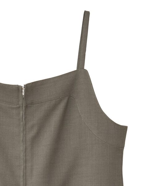 GARAGE OF GOOD CLOTHING（ガレージオブグッドクロージング）の「ZIP開きジャンパースカート（ジャンパースカート・レディース・カーキ・FREE）」の6枚目の写真