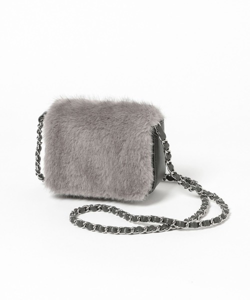 mysty woman（ミスティウーマン）の「【LE VERNIS】Wallet Bag 729259（ボディバッグ/ウエストポーチ・レディース・グレー・FREE）」の10枚目の写真