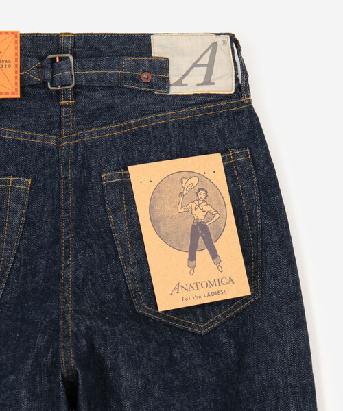 ANATOMICA(アナトミカ)の「ANATOMICA | 618 MARILYN ZERO WOMEN(デニムパンツ・レディース・ダークインディゴブルー・26/24/25/23)」の7枚目の写真