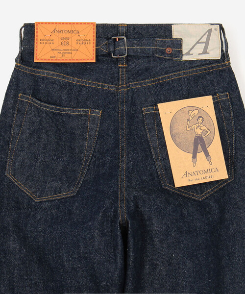 ANATOMICA(アナトミカ)の「ANATOMICA | 618 MARILYN ZERO WOMEN(デニムパンツ・レディース・ダークインディゴブルー・26/24/25/23)」の9枚目の写真