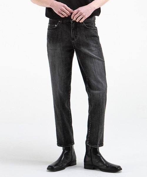 BRANDED（ブランデッド）の「1820 BLACK STANDARD4 JEANS [CROP STRAIGHT]（デニムパンツ・メンズ・その他・34/32/30/28）」の4枚目の写真
