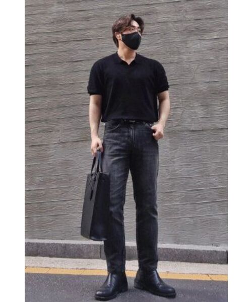BRANDED（ブランデッド）の「1820 BLACK STANDARD4 JEANS [CROP STRAIGHT]（デニムパンツ・メンズ・その他・34/32/30/28）」の22枚目の写真