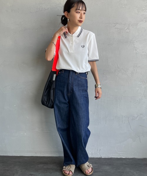雙條紋裝飾刺繡Logo POLO衫