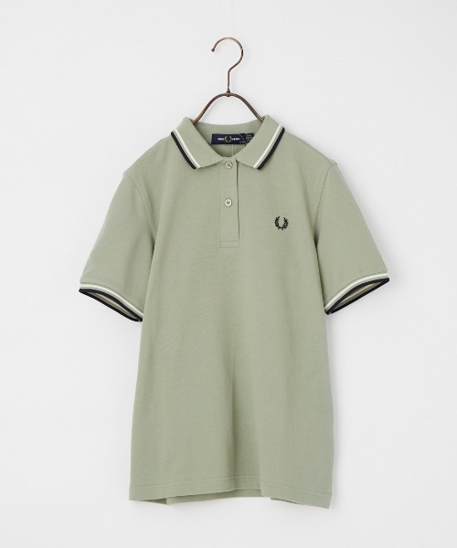 FRED PERRY（フレッドペリー）の「[FRED PERRY/フレッドペリー] ツインティップライン ワンポイントロゴ刺繍ポロシャツ G3600（ポロシャツ・レディース・ライトグリーン/ホワイト・10）」の15枚目の写真