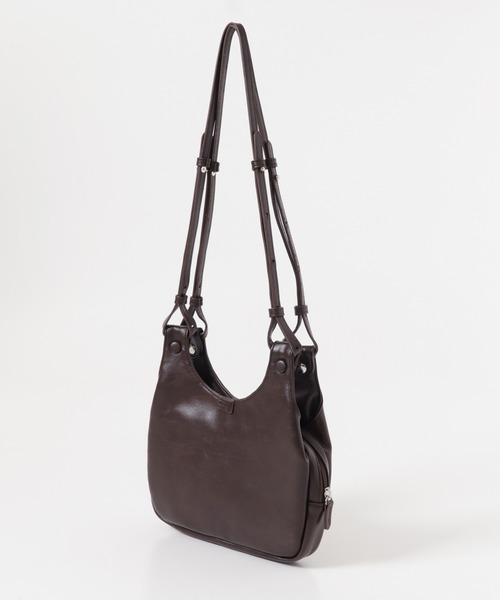 KBF(ケイビーエフ)の「ショルダーデザインミニBAG(ショルダーバッグ・レディース・ダークブラウン/ブラック・ONE)」の13枚目の写真