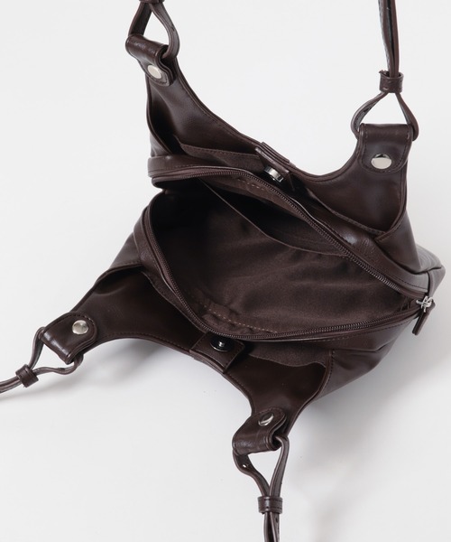 KBF(ケイビーエフ)の「ショルダーデザインミニBAG(ショルダーバッグ・レディース・ダークブラウン/ブラック・ONE)」の17枚目の写真