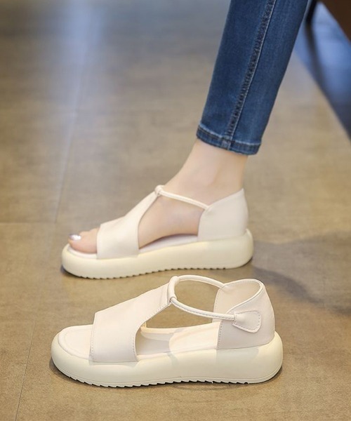 Miniministore(ミニミニストア)の「アンクルストラップサンダル厚底シューズ夏(サンダル・レディース・アイボリー/ブラック/ブラウン/ピンクベージュ・22.5cm/23.0cm/23.5cm/24.0cm/24.5cm)」の9枚目の写真